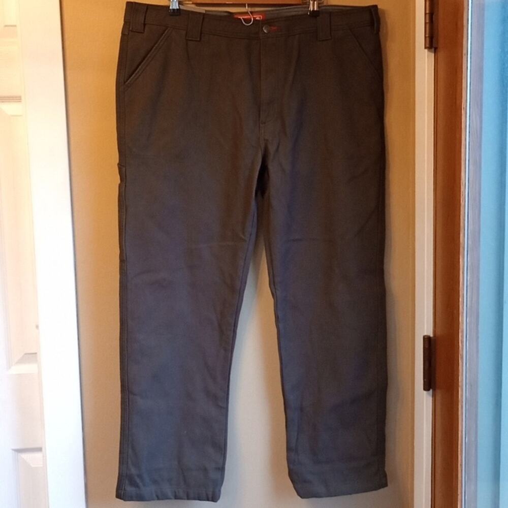 Colman Utility fleece lined outdoor work pants stretch waist size 38W 30L New